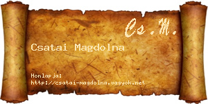 Csatai Magdolna névjegykártya
